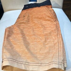 Boys art class ultra violet protection UPF 50+ swim trunks, orange, size 8